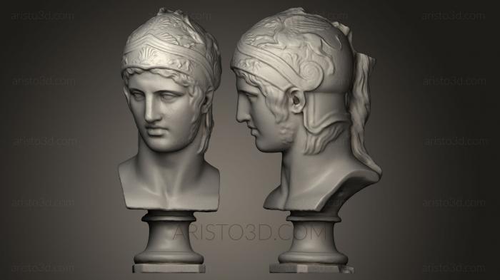 Busts and heads antique and historical (BUSTA_0206) 3D model for CNC machine